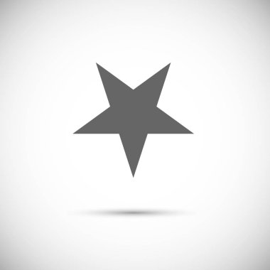 Klasik yıldız. Vektör simgesi
