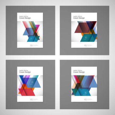 Broşür ve ilan tasarım düzeni şablonu vektör, A4, ön sayfa ve arka sayfa boyutu. Tasarımınız için kullanım