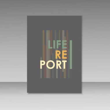 Raporunuz için vektör basit broşür tasarımı