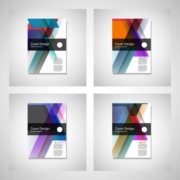 Vector Brochure Flyer ontwerpsjabloon van de lay-out, afmetingen: A4, voorpagina en achterpagina. Gebruik voor uw ontwerp — Stockvector