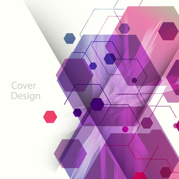 Abstrakta hexagon bakgrund för företag, webbdesign, täcka mall, Print, Presentation, årsredovisning — Stock vektor