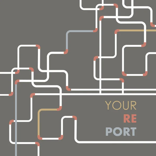 Rohrverbindungsvektorsatz. Pipeline-Vektor-Illustration. Gasrohr. Wasserrohr. Wasserrohr. Hintergrund des Rohrleitungssystems — Stockvektor