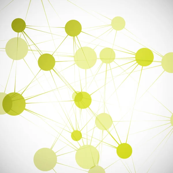 Network, connect or molecule set. Vector illustration for you idea — Stock Vector