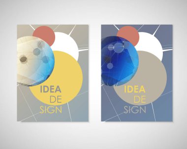 Modern soyut geometrik arka plan. Beyaz kapak tasarım şablonu broşür, kitapçık, rapor, şablon reklam