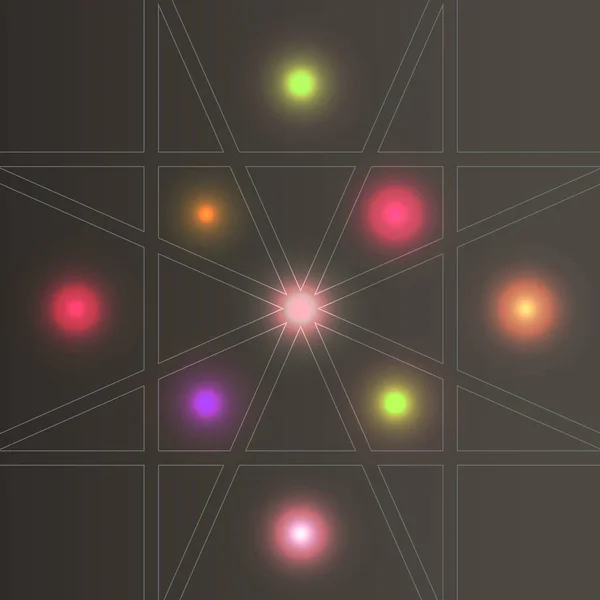 Nastavit abstraktní barvy záře světelný efekt — Stockový vektor