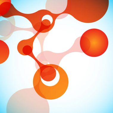 Vektör biyoteknoloji çizim. Bilim tasarım molekül, formül, Dna