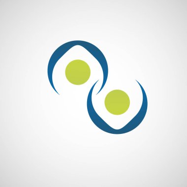 Beyaz bir arka plan üzerinde parlak soyut şekiller