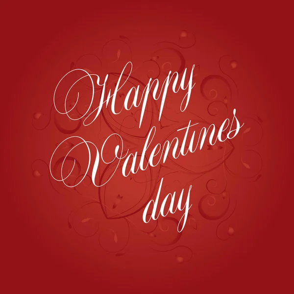 Vector valentines day vintage lettering background — Stock Vector