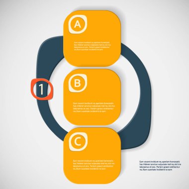 Metin ile vektör renk soyut şekiller bağlantı