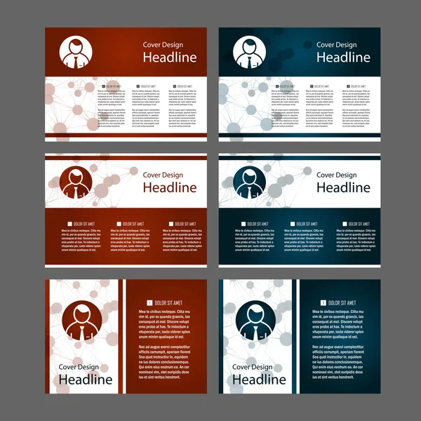 Quadratische Muster-Design-Vorlage für Präsentation — Stockvektor