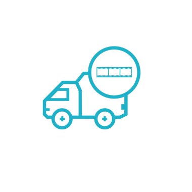 araç teslim hizmetleri ve ürünler için simge