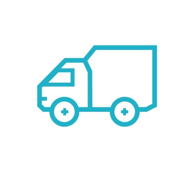 araç teslim hizmetleri ve ürünler için simge