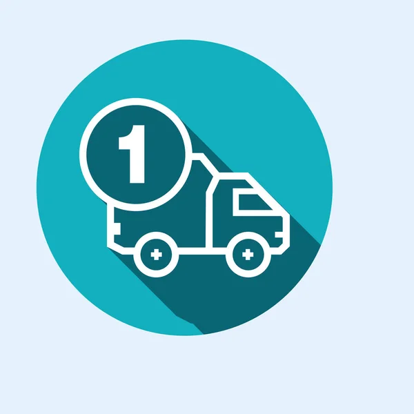 Ikonen för fordon leveranstjänster och varor — Stock vektor