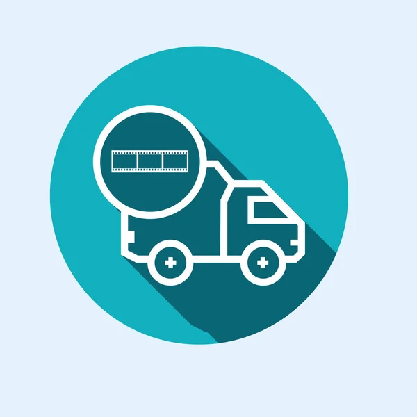 Icon for vehicle delivery services and goods — Stock Vector