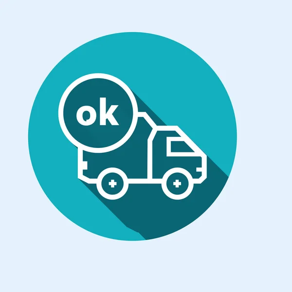 Pictogram voor voertuig leveringsdiensten en goederen — Stockvector
