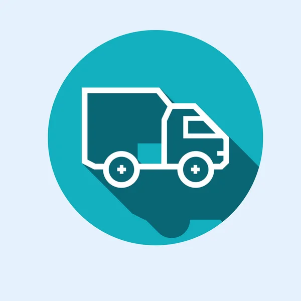 Pictogram voor voertuig leveringsdiensten en goederen — Stockvector