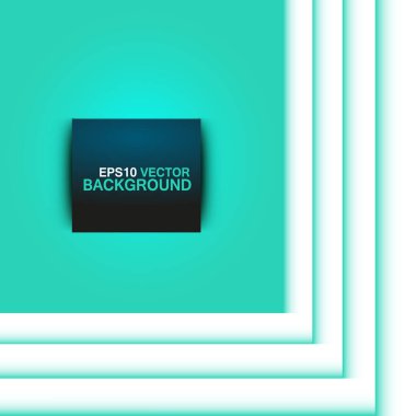 Beyaz arkaplanda çizgileri olan mavi vektör karesi