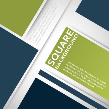 vektör düz kareler tasarım kapağı