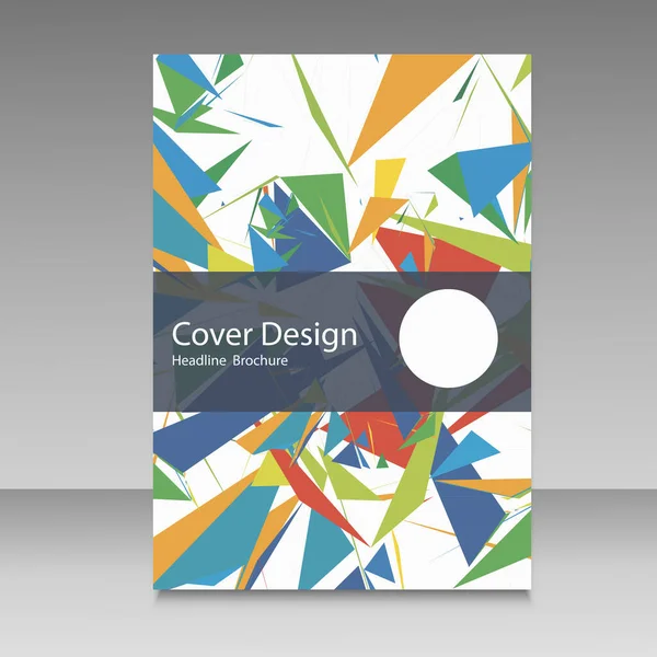 Brochura em cores da bandeira do Brasil. Conceito de cor vetorial. Design para capa, livro, fundo do site — Vetor de Stock