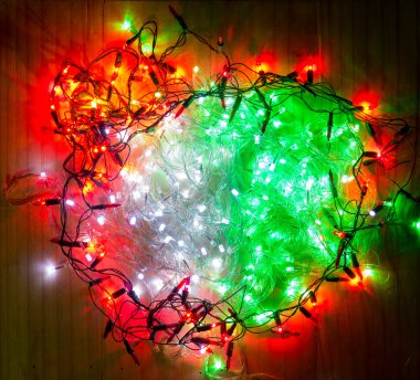 Noel lamba dekorasyon ahşap zemin üzerinde için