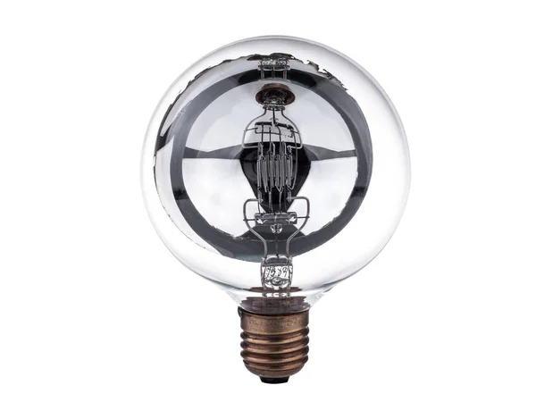 High power edison light bulb on white — Stock Photo, Image