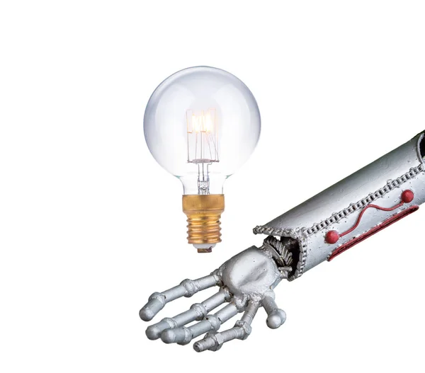 재미 있는 로봇 팔, 혁신 개념 — 스톡 사진
