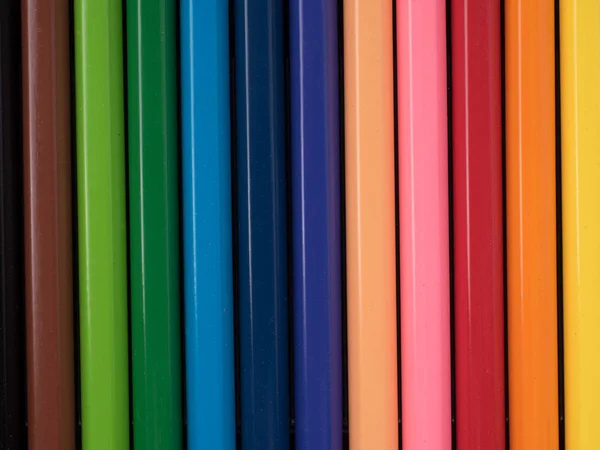 Ołówki kolorowe pastel na polu — Zdjęcie stockowe