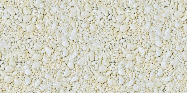 园林设计的白色砾石模式 — 图库照片