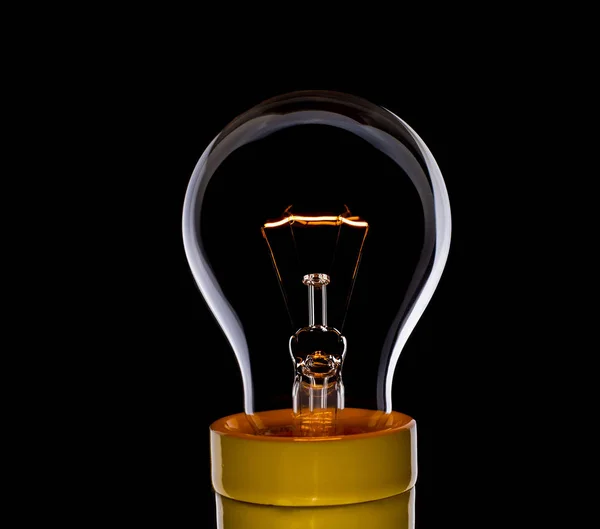 Close up of incandescent light bulb to use illustration — Stock Photo, Image