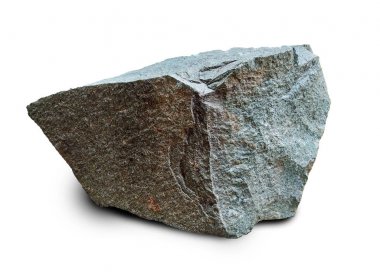 beyaz izole ağır siyah taş 