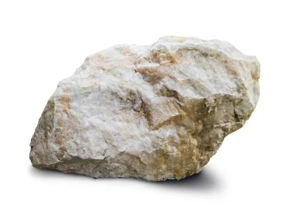 Ciężki kamień na białym tle — Zdjęcie stockowe
