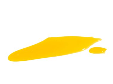 Bal arı sıvı bölümü ayrıntıları ve üzerinde beyaz izole tarak