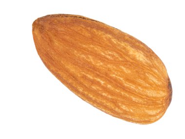 badem beyaz arka plan üzerinde atış yukarıya kapatmak