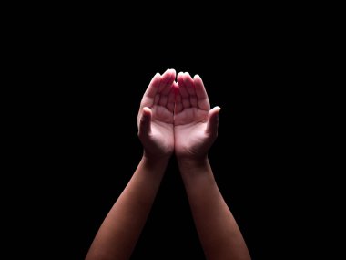 siyah arka plan üzerine birçok eylem el jest