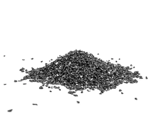 Zwarte siliciumcarbide, Grit schuurmiddelen poeder — Stockfoto