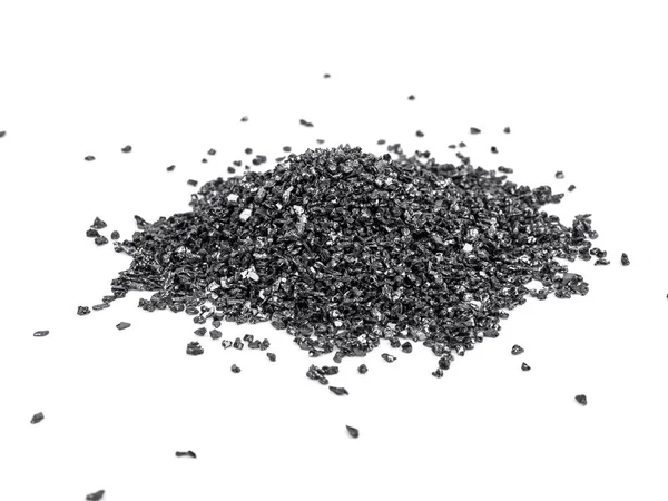 Zwarte siliciumcarbide, Grit schuurmiddelen poeder — Stockfoto