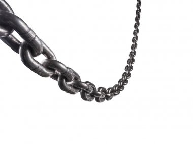 metal alloy steel chains for industrial use clipart