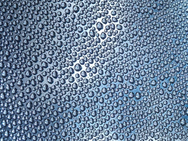 Fondo abstracto gotas de agua en la superficie con lleno de gota —  Fotos de Stock