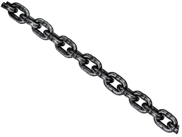 Endüstriyel kullanım, çok güçlü için metal alaşım çelik zincirler — Stok fotoğraf