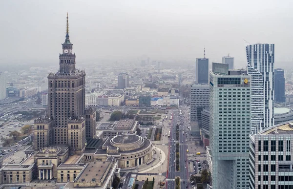 Warsaw Poland Aerial View City — Stock Photo, Image