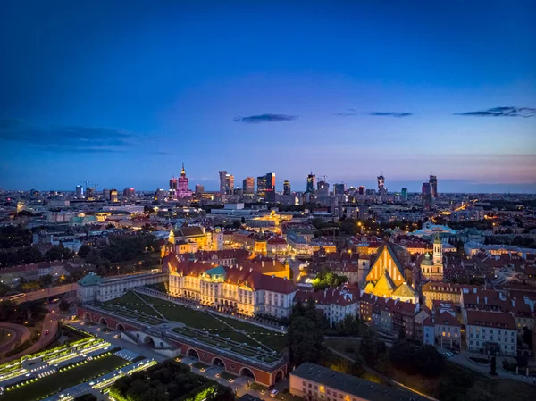 Varsovia Polonia Vista Aérea Ciudad —  Fotos de Stock