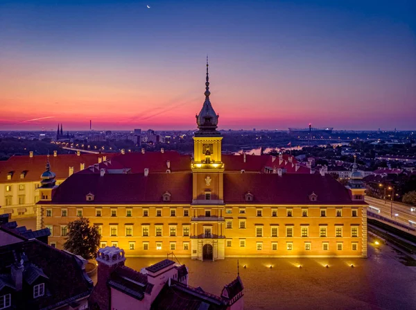 ポーランドのワルシャワ 市街地の空中風景 — ストック写真