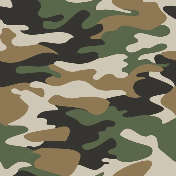 Camouflage motif arrière-plan vecteur sans couture — Image vectorielle