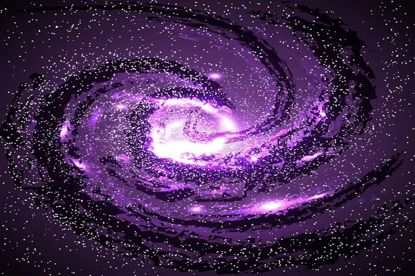 Obraz galaktyki, mgławice, kosmos i efekt Tunel spiralny gal — Wektor stockowy