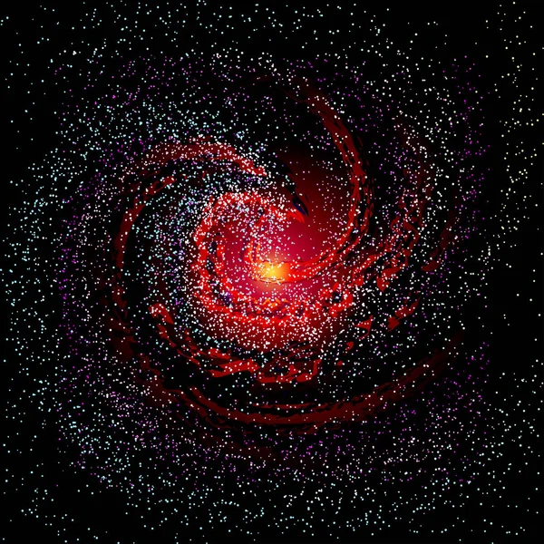 Imagen de galaxias, nebulosas, cosmos y efecto túnel espiral gal — Archivo Imágenes Vectoriales