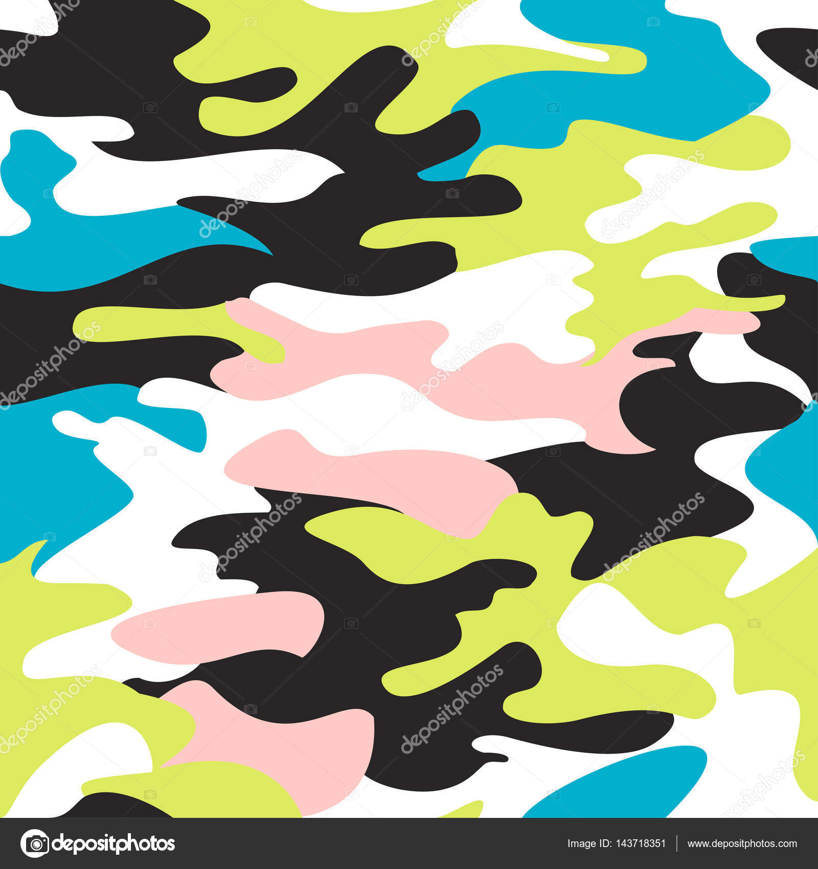 Camouflage Pattern Background Seamless Clothing Print Repeatable Vector Image By C Cosveta Vector Stock 143718351