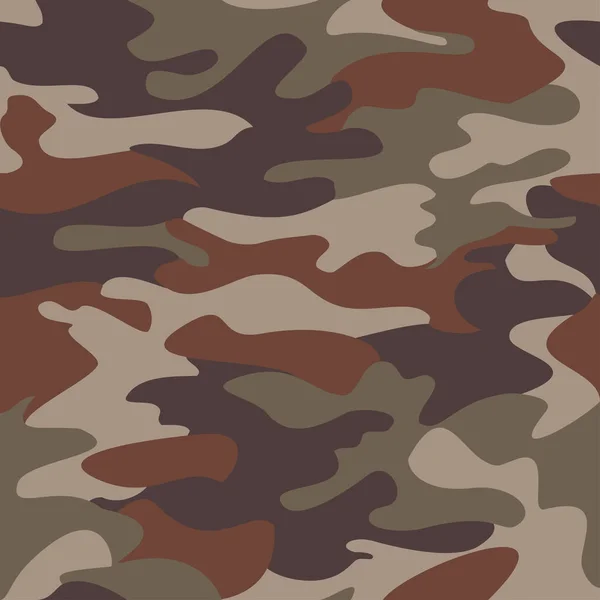 Camouflage pattern background seamless clothing print, repeatable — Stock Vector