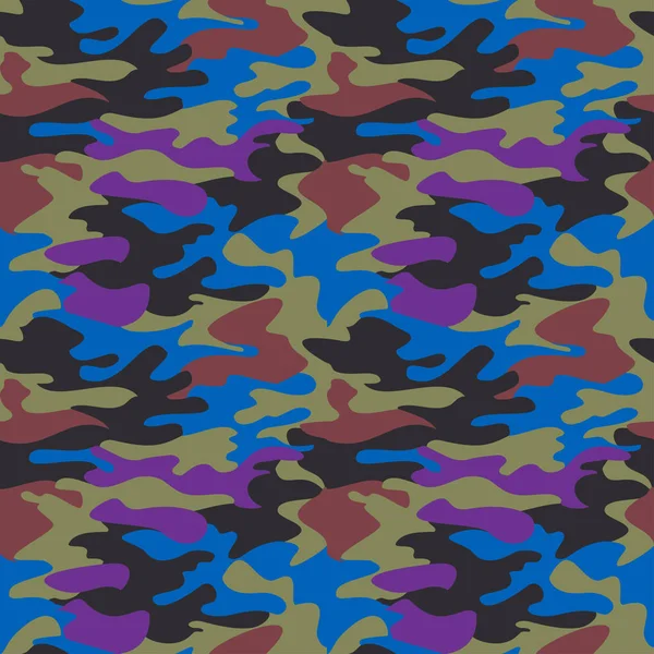 Camouflage-Muster Hintergrund nahtlose Kleidung drucken, wiederholbar — Stockvektor