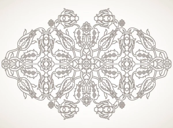 Arabesque vintage element schets voor ontwerp sjabloon vector — Stockvector