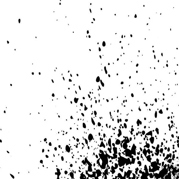 Splatter farba czarny eksplozji. Małe krople, miejsca na w tle — Wektor stockowy